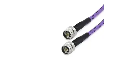N Male to Phase Stable Flexible Coax Cable With FEP Jacket With Armor DC - 18GHz
